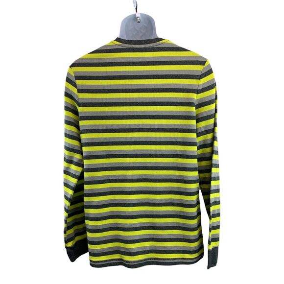 Tony Hawk Shirt Boys XXL Long Sleeve Black Yellow Striped Skateboard Skater - Picture 2 of 10